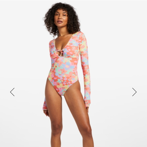 Billabong Coast is Clear Surf Suit Long Sleeve Swimsuit - Picture 4 of 4